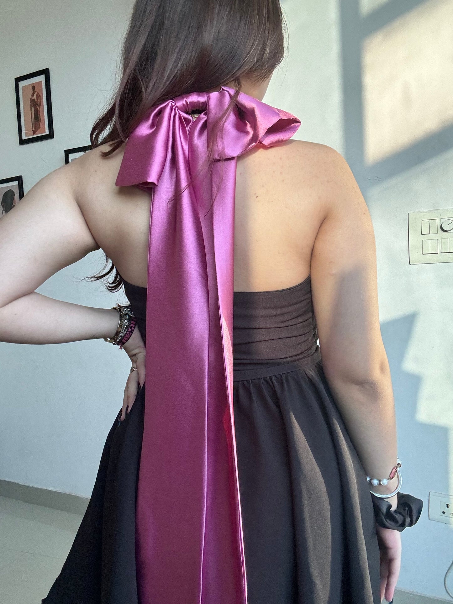 Tie Bow halter dress 🎀