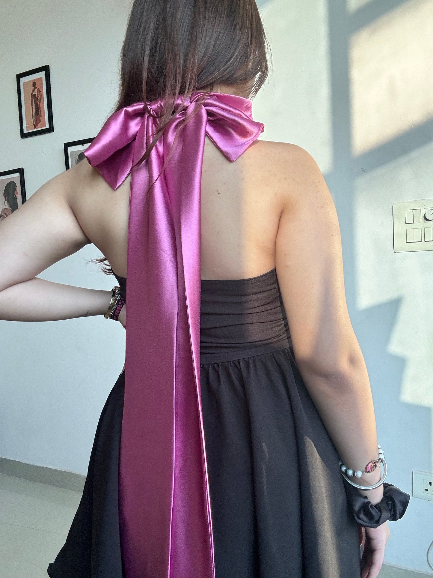 Tie Bow halter dress 🎀