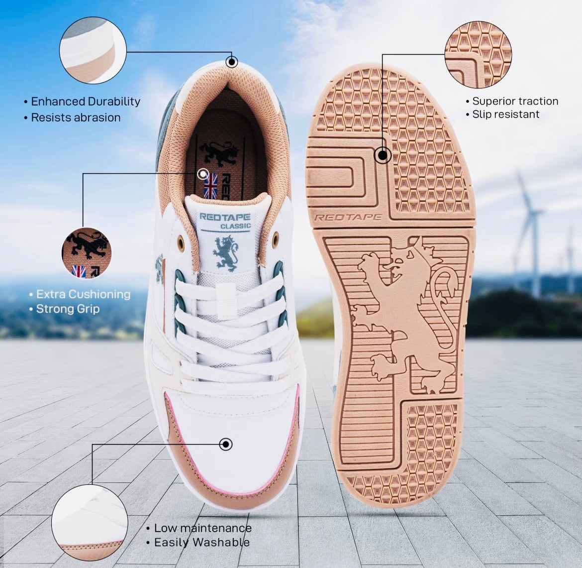 Casual Shoes for Men's & Women | Soft Cushioned Insole, Slip-Resistance Sneakers