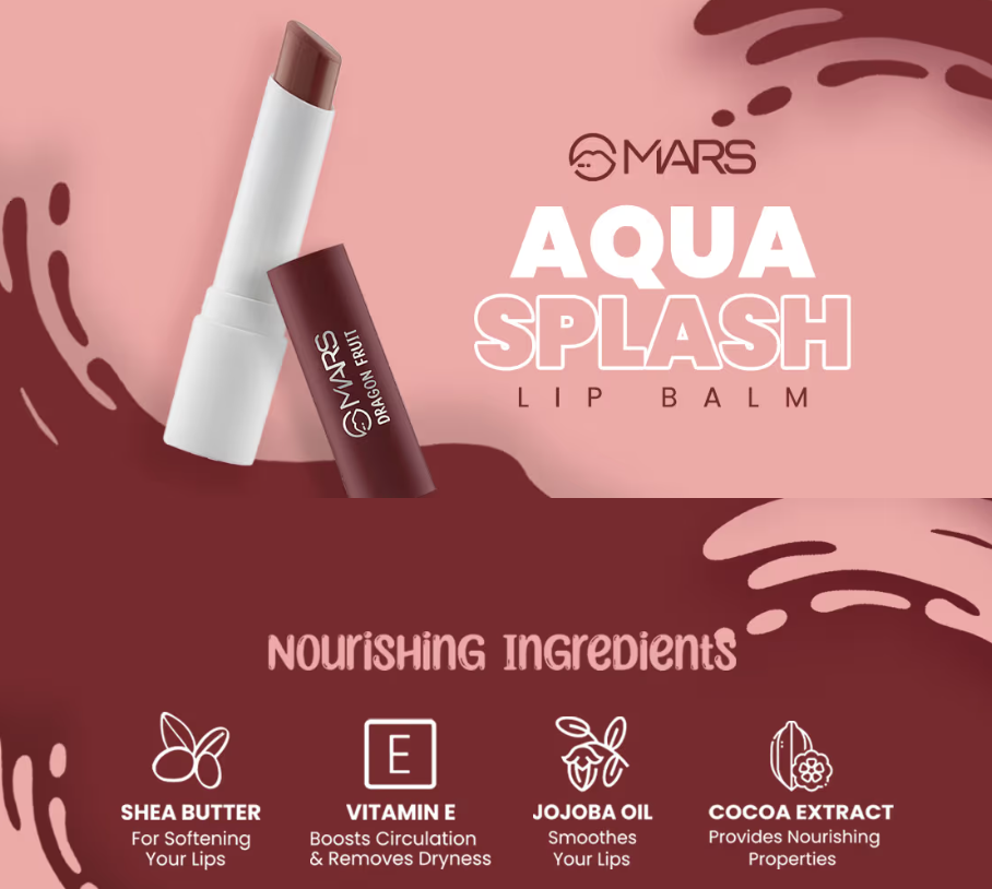 MARS Aqua Splash Tinted Lip Balm - 01 Passion Fruit